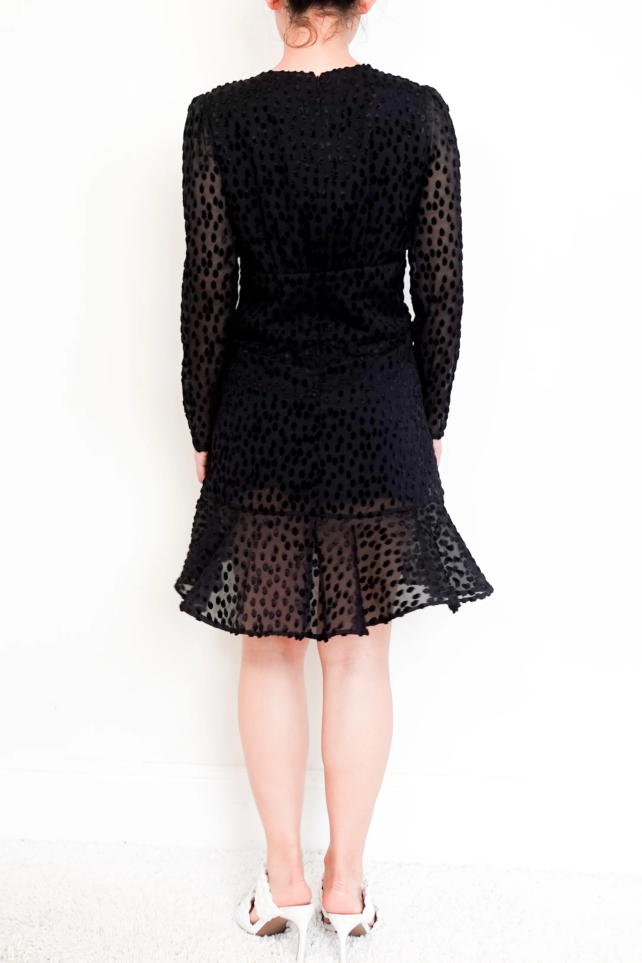 Women's black mini dress